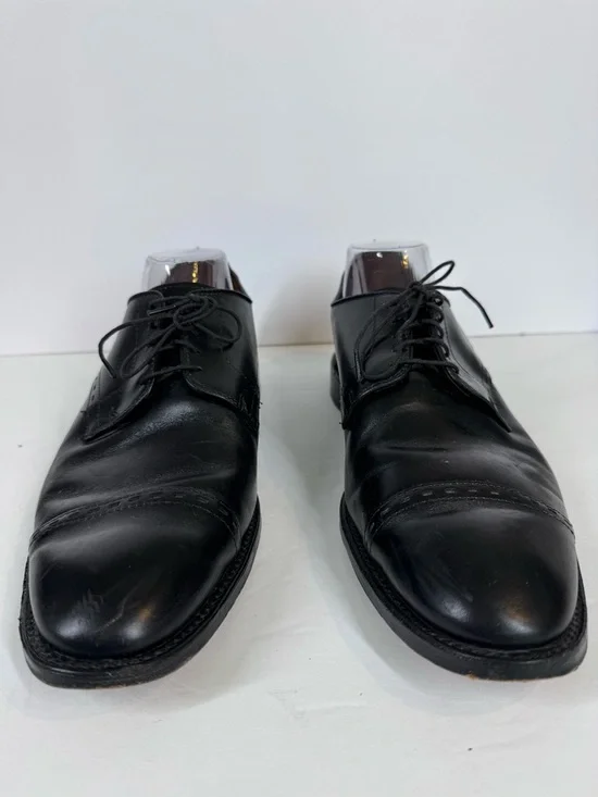 Allen Edmonds Men’s Black Madison Ave Cap Toe Oxford Style Shoe Mens 11.5 D - Picture 4 of 13